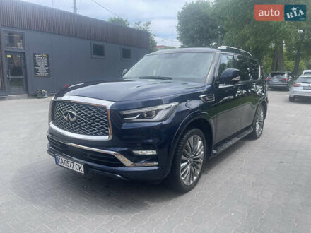 Инфинити QX80 2021 в Киеве на Automoto.ua Синий Инфинити QX80, объемом двигателя 5.55 л и пробегом 80 тыс. км за 46000 $, фото 1 на Automoto.ua