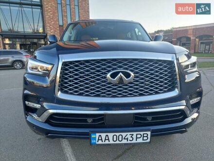 Синий Инфинити QX80, объемом двигателя 5.55 л и пробегом 12 тыс. км за 72000 $, фото 1 на Automoto.ua