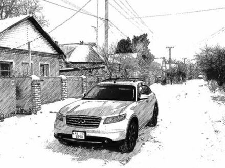 Серый Инфинити FX 35, объемом двигателя 3.5 л и пробегом 140 тыс. км за 9950 $, фото 1 на Automoto.ua