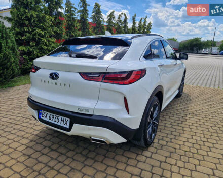 Белый Инфинити QX55, объемом двигателя 2 л и пробегом 28 тыс. км за 33500 $, фото 4 на Automoto.ua