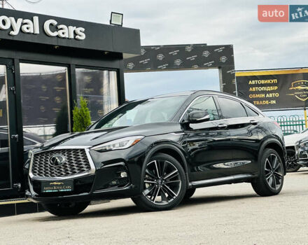 Черный Инфинити QX55, объемом двигателя 2 л и пробегом 65 тыс. км за 32700 $, фото 1 на Automoto.ua
