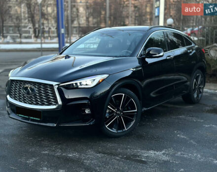 Черный Инфинити QX55, объемом двигателя 2 л и пробегом 64 тыс. км за 33900 $, фото 1 на Automoto.ua