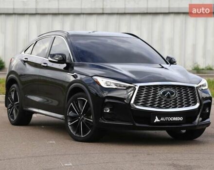 Черный Инфинити QX55, объемом двигателя 2 л и пробегом 116 тыс. км за 33400 $, фото 1 на Automoto.ua
