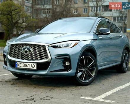Серый Инфинити QX55, объемом двигателя 2 л и пробегом 53 тыс. км за 32999 $, фото 1 на Automoto.ua