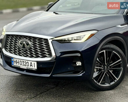 Синий Инфинити QX55, объемом двигателя 2 л и пробегом 77 тыс. км за 34900 $, фото 1 на Automoto.ua