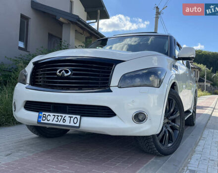 Белый Инфинити QX56, объемом двигателя 5.55 л и пробегом 216 тыс. км за 15900 $, фото 2 на Automoto.ua