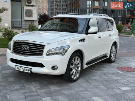 Инфинити QX56 2011 в Киеве на Automoto.ua Белый Инфинити QX56, объемом двигателя 5.55 л и пробегом 125 тыс. км за 28888 $, фото 1 на Automoto.ua