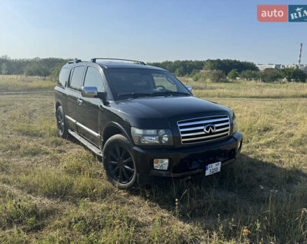 Черный Инфинити QX56, объемом двигателя 5.55 л и пробегом 200 тыс. км за 12000 $, фото 1 на Automoto.ua