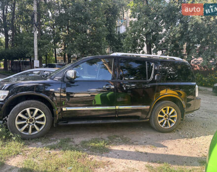 Черный Инфинити QX56, объемом двигателя 5.55 л и пробегом 450 тыс. км за 8000 $, фото 1 на Automoto.ua