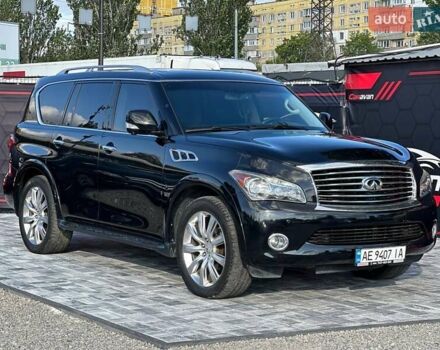 Черный Инфинити QX56, объемом двигателя 5.55 л и пробегом 203 тыс. км за 13999 $, фото 1 на Automoto.ua