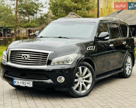 Черный Инфинити QX56, объемом двигателя 5.6 л и пробегом 220 тыс. км за 21500 $, фото 4 на Automoto.ua
