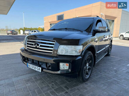 Черный Инфинити QX56, объемом двигателя 5.55 л и пробегом 170 тыс. км за 8500 $, фото 1 на Automoto.ua