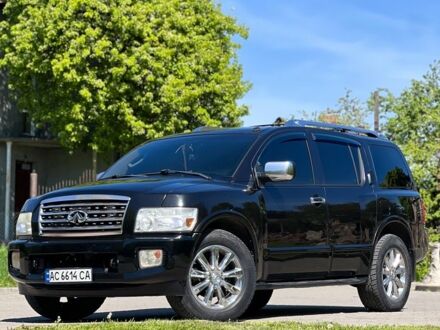 Инфинити QX56 2007 в Луцке на Automoto.ua Черный Инфинити QX56, объемом двигателя 5.6 л и пробегом 283 тыс. км за 12000 $, фото 1 на Automoto.ua