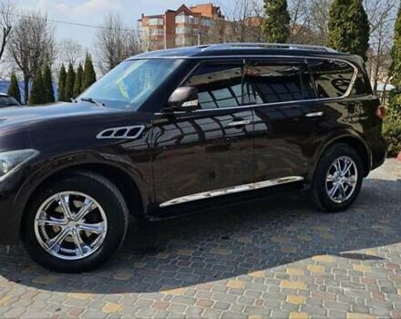 Коричневый Инфинити QX56, объемом двигателя 5.55 л и пробегом 265 тыс. км за 25000 $, фото 1 на Automoto.ua