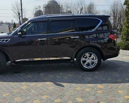 Коричневый Инфинити QX56, объемом двигателя 5.55 л и пробегом 265 тыс. км за 25000 $, фото 2 на Automoto.ua