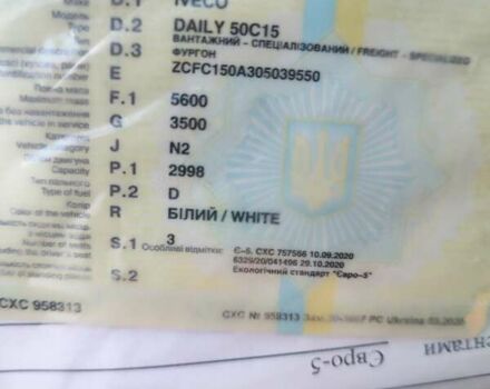 Белый Ивеко Дейли, объемом двигателя 3 л и пробегом 442 тыс. км за 16000 $, фото 3 на Automoto.ua