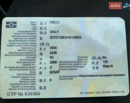 Білий Івеко Дейлі, об'ємом двигуна 3 л та пробігом 390 тис. км за 16200 $, фото 35 на Automoto.ua
