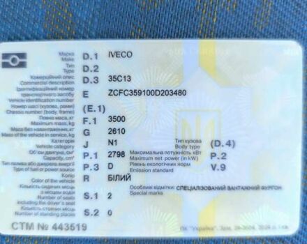 Білий Івеко Дейлі, об'ємом двигуна 2.8 л та пробігом 350 тис. км за 7200 $, фото 9 на Automoto.ua