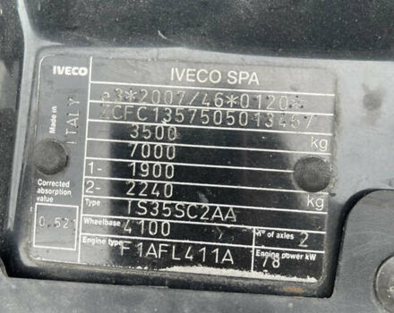 Білий Івеко Дейлі, об'ємом двигуна 2.29 л та пробігом 399 тис. км за 13700 $, фото 19 на Automoto.ua