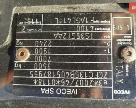 Білий Івеко Дейлі, об'ємом двигуна 2.3 л та пробігом 285 тис. км за 18500 $, фото 13 на Automoto.ua