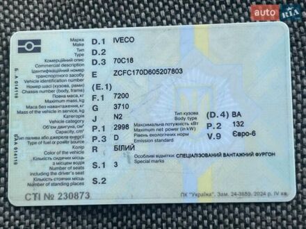 Білий Івеко Дейлі, об'ємом двигуна 3 л та пробігом 245 тис. км за 25900 $, фото 1 на Automoto.ua