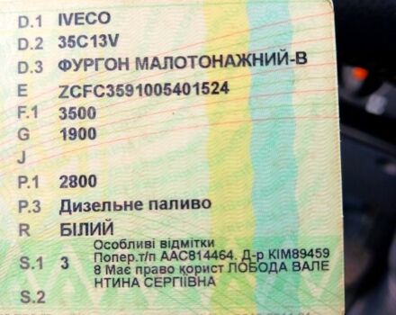 Івеко Дейлі, об'ємом двигуна 2.8 л та пробігом 200 тис. км за 3900 $, фото 11 на Automoto.ua