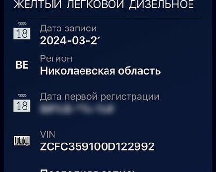 Желтый Ивеко Дейли, объемом двигателя 2.8 л и пробегом 450 тыс. км за 3499 $, фото 2 на Automoto.ua