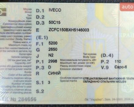 Синий Ивеко Дейли, объемом двигателя 3 л и пробегом 499 тыс. км за 31500 $, фото 1 на Automoto.ua
