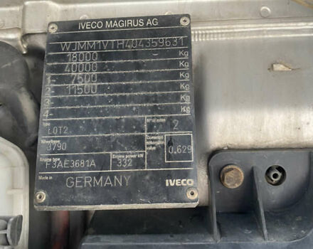 Серый Ивеко Стралис, объемом двигателя 10.3 л и пробегом 260 тыс. км за 9000 $, фото 3 на Automoto.ua