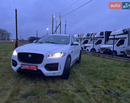 Белый Ягуар Ф-Пейс, объемом двигателя 3 л и пробегом 160 тыс. км за 25500 $, фото 1 на Automoto.ua