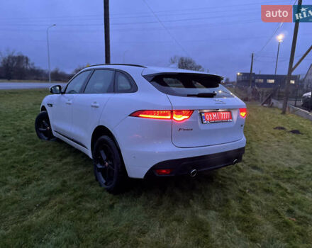 Белый Ягуар Ф-Пейс, объемом двигателя 3 л и пробегом 160 тыс. км за 25500 $, фото 69 на Automoto.ua