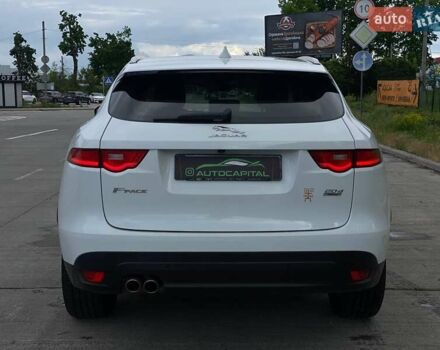 Білий Ягуар Ф-Пейс, об'ємом двигуна 2 л та пробігом 121 тис. км за 23490 $, фото 10 на Automoto.ua