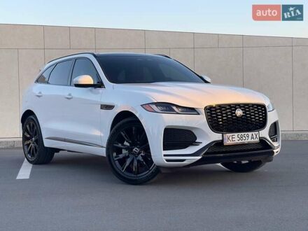 Ягуар Ф-Пейс 2022 в Днепре (Днепропетровске) на Automoto.ua Белый Ягуар Ф-Пейс, объемом двигателя 2 л и пробегом 38 тыс. км за 45500 $, фото 1 на Automoto.ua