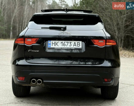 Черный Ягуар Ф-Пейс, объемом двигателя 2 л и пробегом 220 тыс. км за 22200 $, фото 7 на Automoto.ua