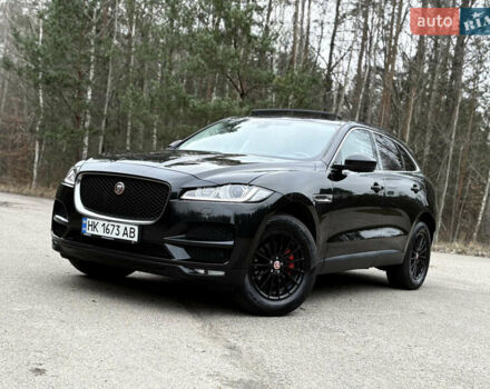 Черный Ягуар Ф-Пейс, объемом двигателя 2 л и пробегом 220 тыс. км за 22200 $, фото 1 на Automoto.ua