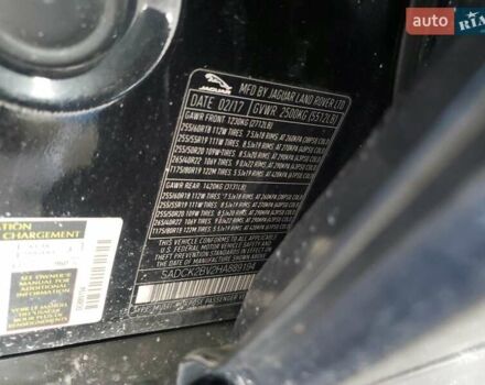 Черный Ягуар Ф-Пейс, объемом двигателя 3 л и пробегом 79 тыс. км за 4000 $, фото 12 на Automoto.ua