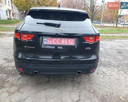 Черный Ягуар Ф-Пейс, объемом двигателя 2 л и пробегом 208 тыс. км за 18500 $, фото 18 на Automoto.ua
