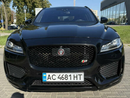 Черный Ягуар Ф-Пейс, объемом двигателя 2.99 л и пробегом 200 тыс. км за 27500 $, фото 1 на Automoto.ua