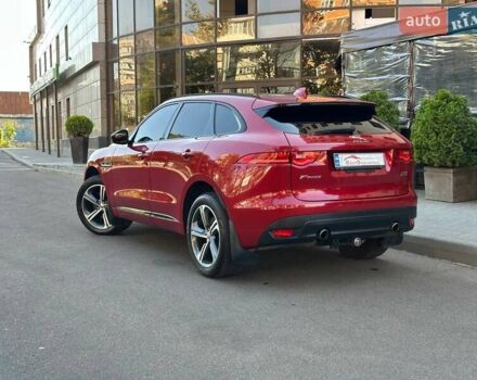 Красный Ягуар Ф-Пейс, объемом двигателя 3 л и пробегом 90 тыс. км за 19999 $, фото 14 на Automoto.ua