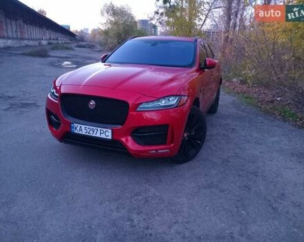 Червоний Ягуар Ф-Пейс, об'ємом двигуна 3 л та пробігом 104 тис. км за 26500 $, фото 1 на Automoto.ua