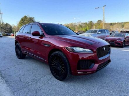 Красный Ягуар Ф-Пейс, объемом двигателя 3 л и пробегом 58 тыс. км за 6000 $, фото 1 на Automoto.ua