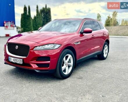 Червоний Ягуар Ф-Пейс, об'ємом двигуна 2 л та пробігом 68 тис. км за 34900 $, фото 1 на Automoto.ua