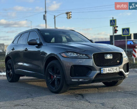 Серый Ягуар Ф-Пейс, объемом двигателя 3 л и пробегом 39 тыс. км за 33000 $, фото 1 на Automoto.ua