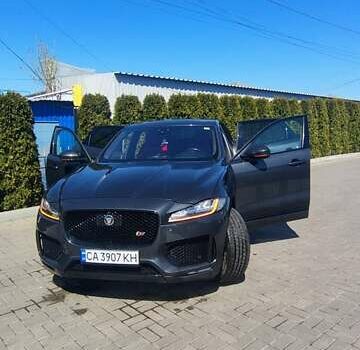 Серый Ягуар Ф-Пейс, объемом двигателя 3 л и пробегом 163 тыс. км за 30000 $, фото 37 на Automoto.ua