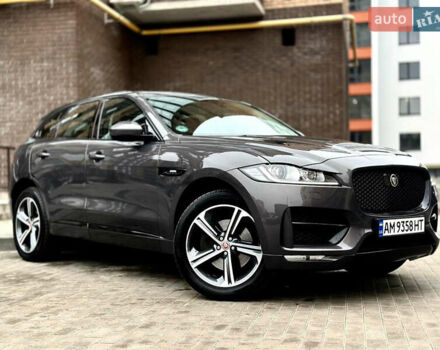 Сірий Ягуар Ф-Пейс, об'ємом двигуна 2.99 л та пробігом 177 тис. км за 27800 $, фото 1 на Automoto.ua