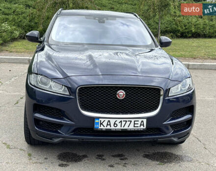 Синий Ягуар Ф-Пейс, объемом двигателя 3 л и пробегом 165 тыс. км за 16900 $, фото 4 на Automoto.ua
