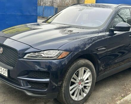 Синий Ягуар Ф-Пейс, объемом двигателя 2 л и пробегом 95 тыс. км за 20500 $, фото 2 на Automoto.ua