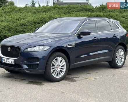 Синий Ягуар Ф-Пейс, объемом двигателя 3 л и пробегом 165 тыс. км за 16900 $, фото 5 на Automoto.ua