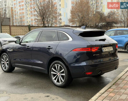 Синий Ягуар Ф-Пейс, объемом двигателя 2 л и пробегом 120 тыс. км за 16000 $, фото 10 на Automoto.ua