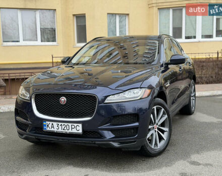 Синий Ягуар Ф-Пейс, объемом двигателя 2 л и пробегом 120 тыс. км за 16000 $, фото 2 на Automoto.ua